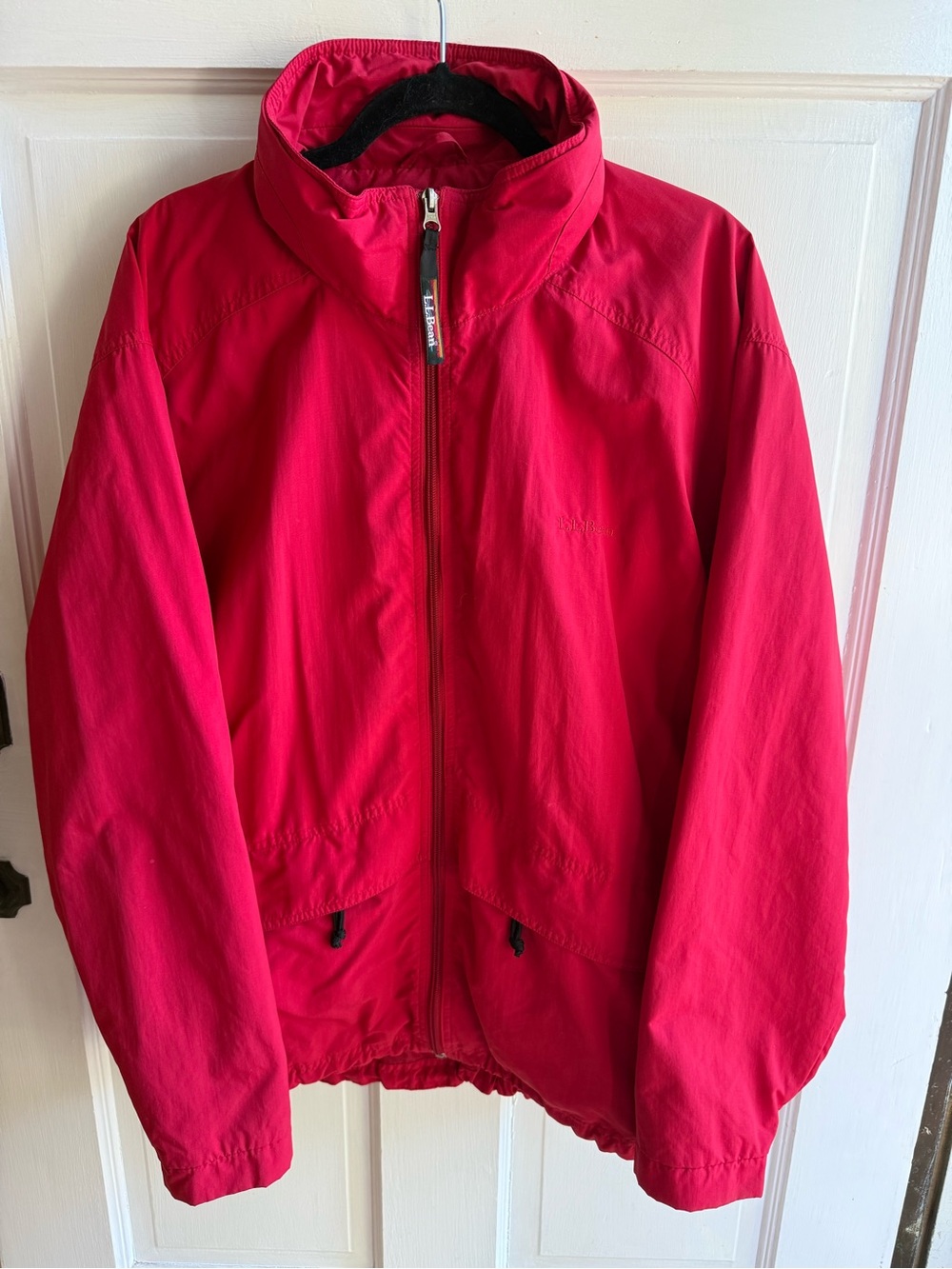 L.L. Bean Men's Red Lightweight Windbreaker